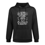 Legends Were Born In September 1975 50th Birthday Gifts Men Kangaroo Pocket Hoodie
