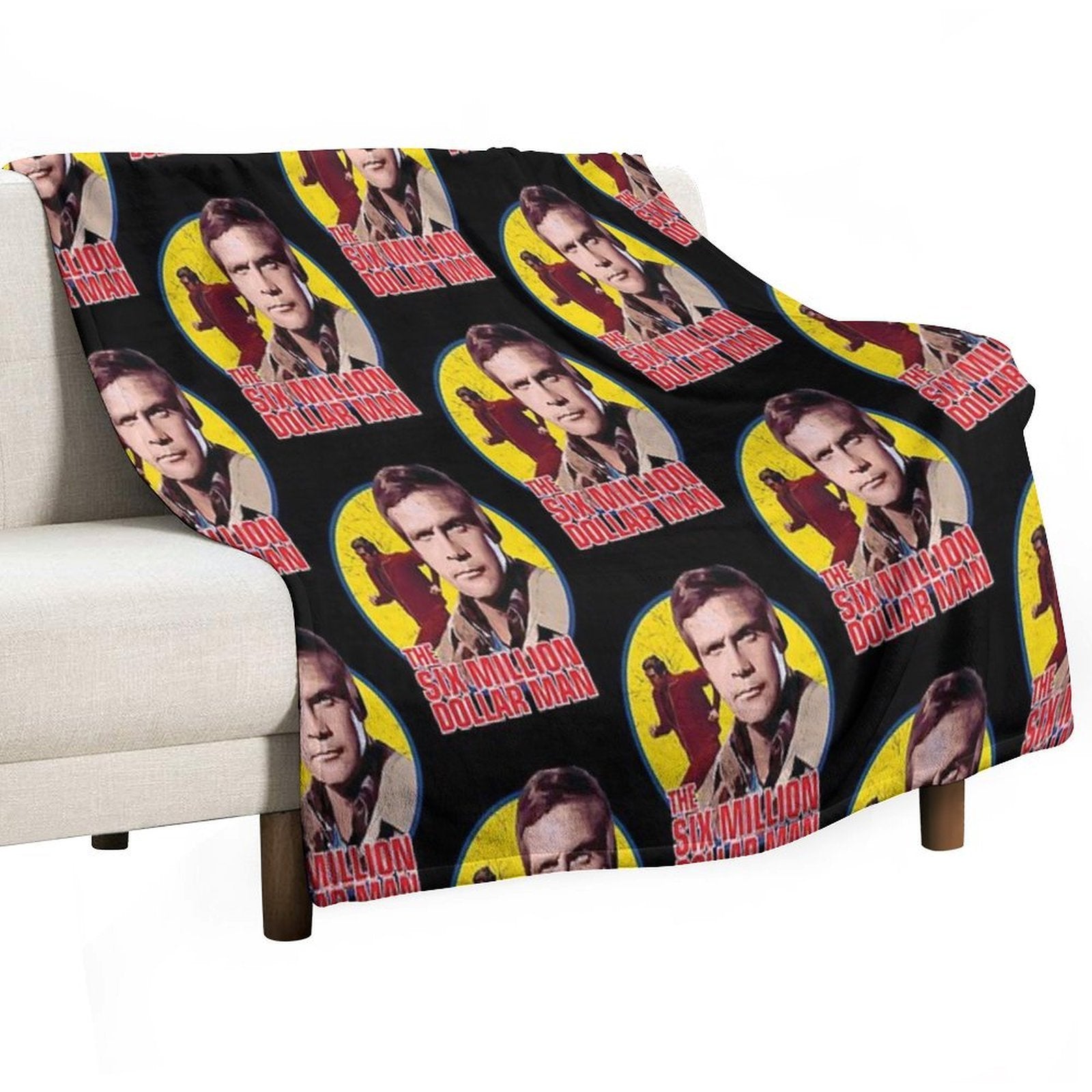 The Six Million Dollar Man Vintage Comfort Throw Blanket