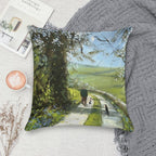 We Will Stop for Tea And Cake on The Way Back. Soft Multiple Sizes Throw Pillow