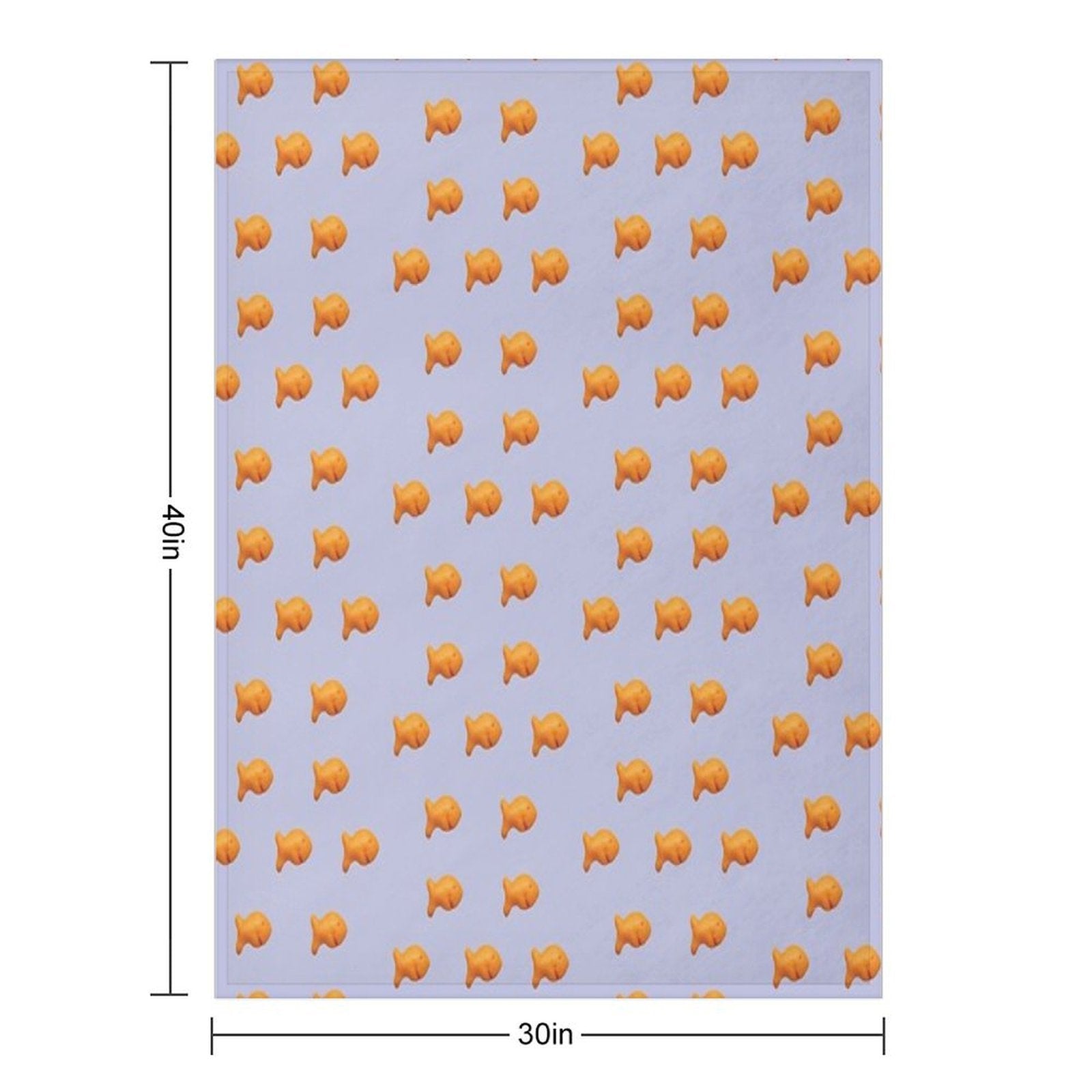 Goldfish Crackers Easy Care Throw Blanket