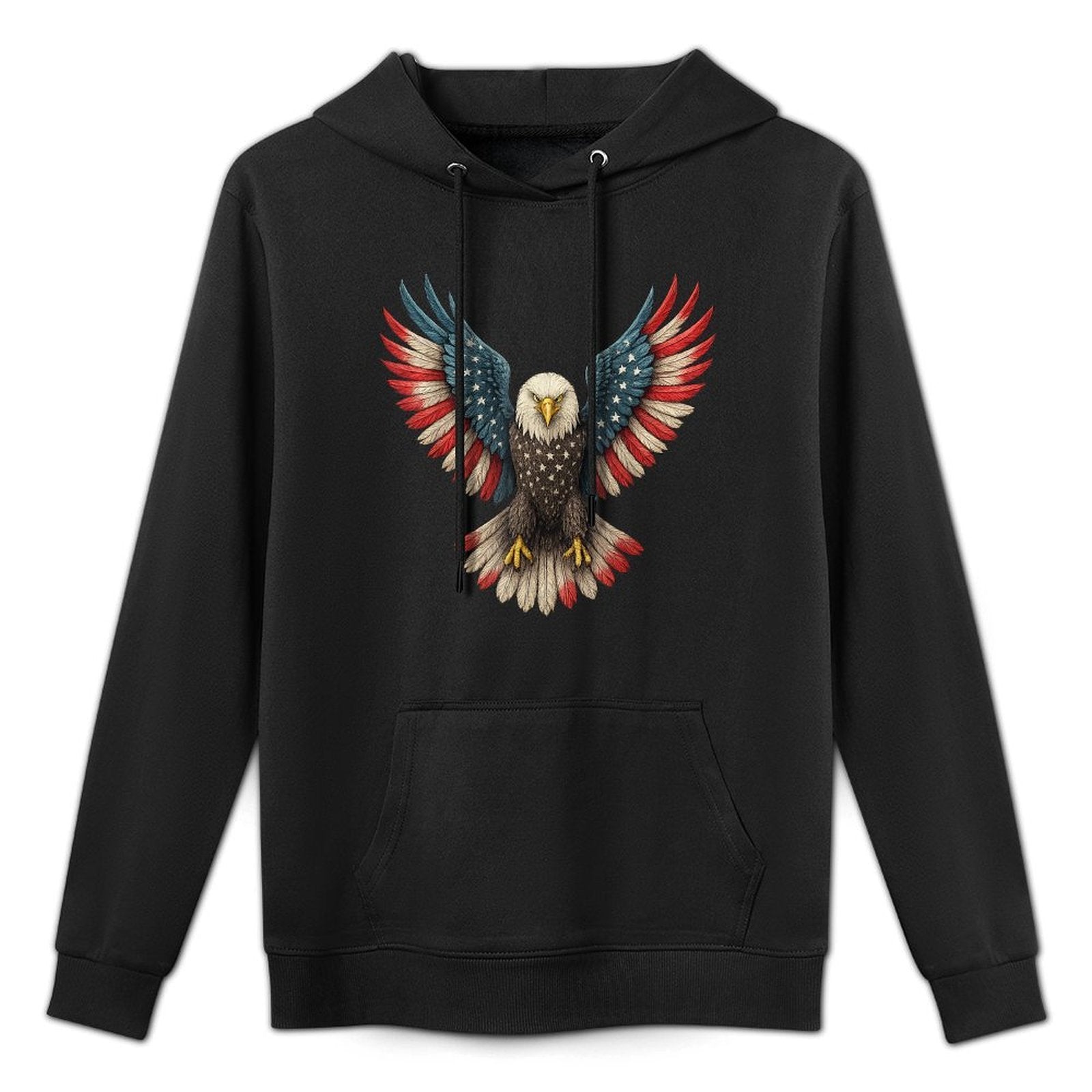 Patriotic Eagle Boys 4th of July Breathable Fabric Hoodie