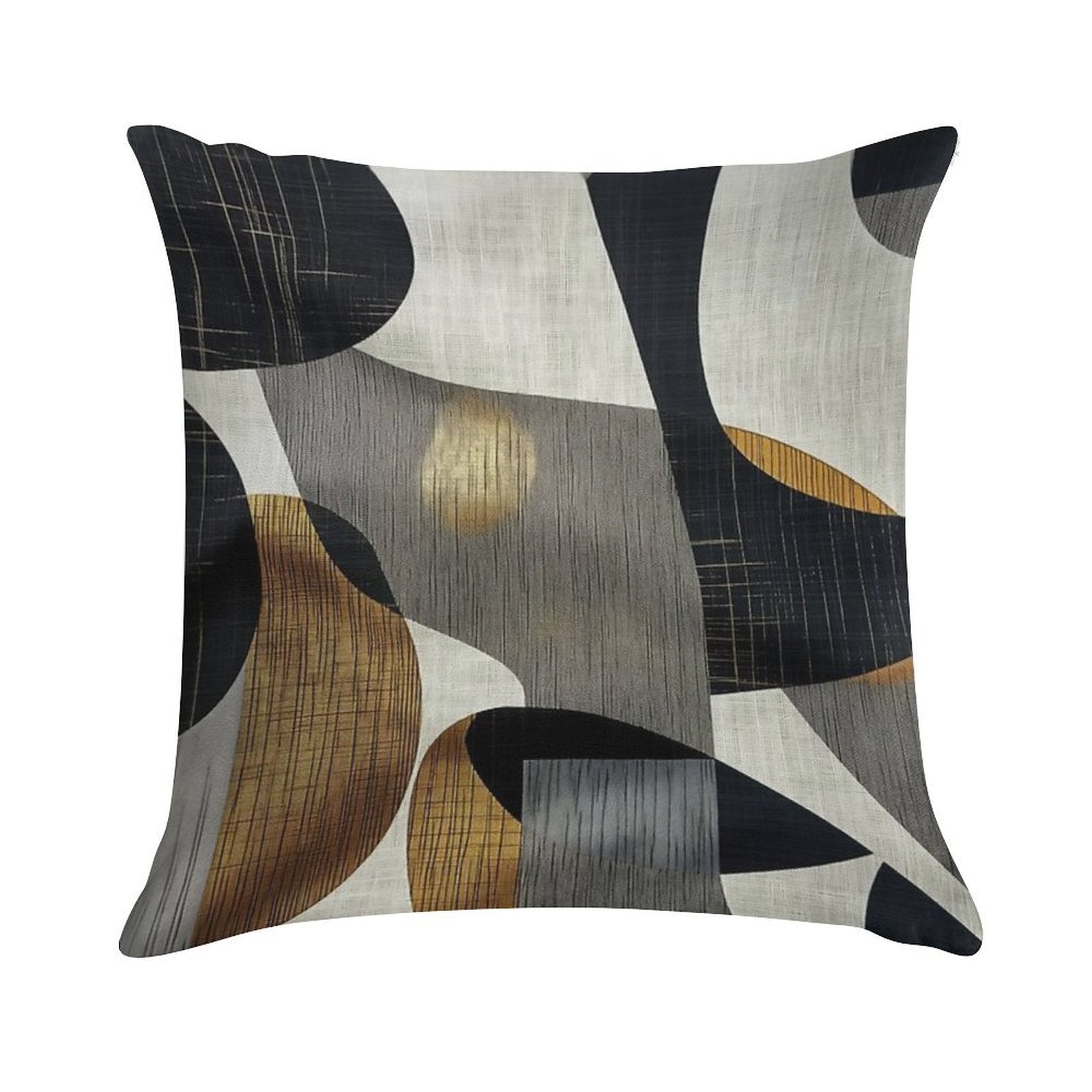 Abstract Geometric Art Soft Short Plush Fabric Throw Pillow