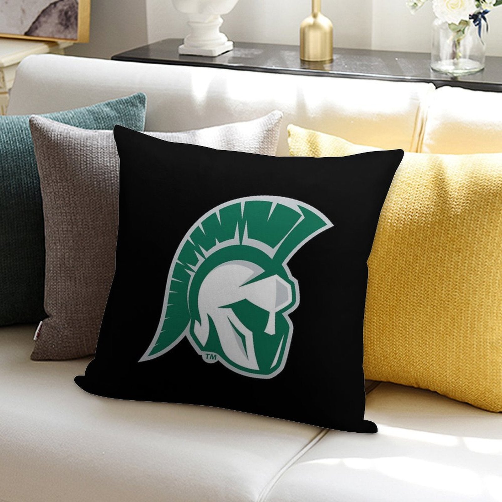 Illinois Wesleyan University Soft Skin-Friendly Throw Pillow