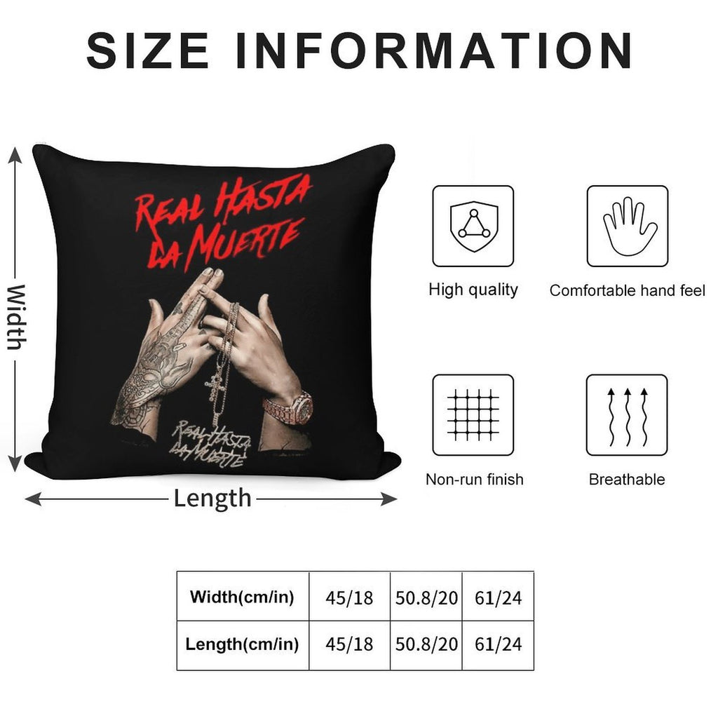 A.n.u.e.l AA Album Re.al Hasta La Muerte Soft High-Density Material Throw Pillow