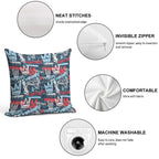 Maniak Tag & Throwie Patterned Print Soft Style Accent Throw Pillow