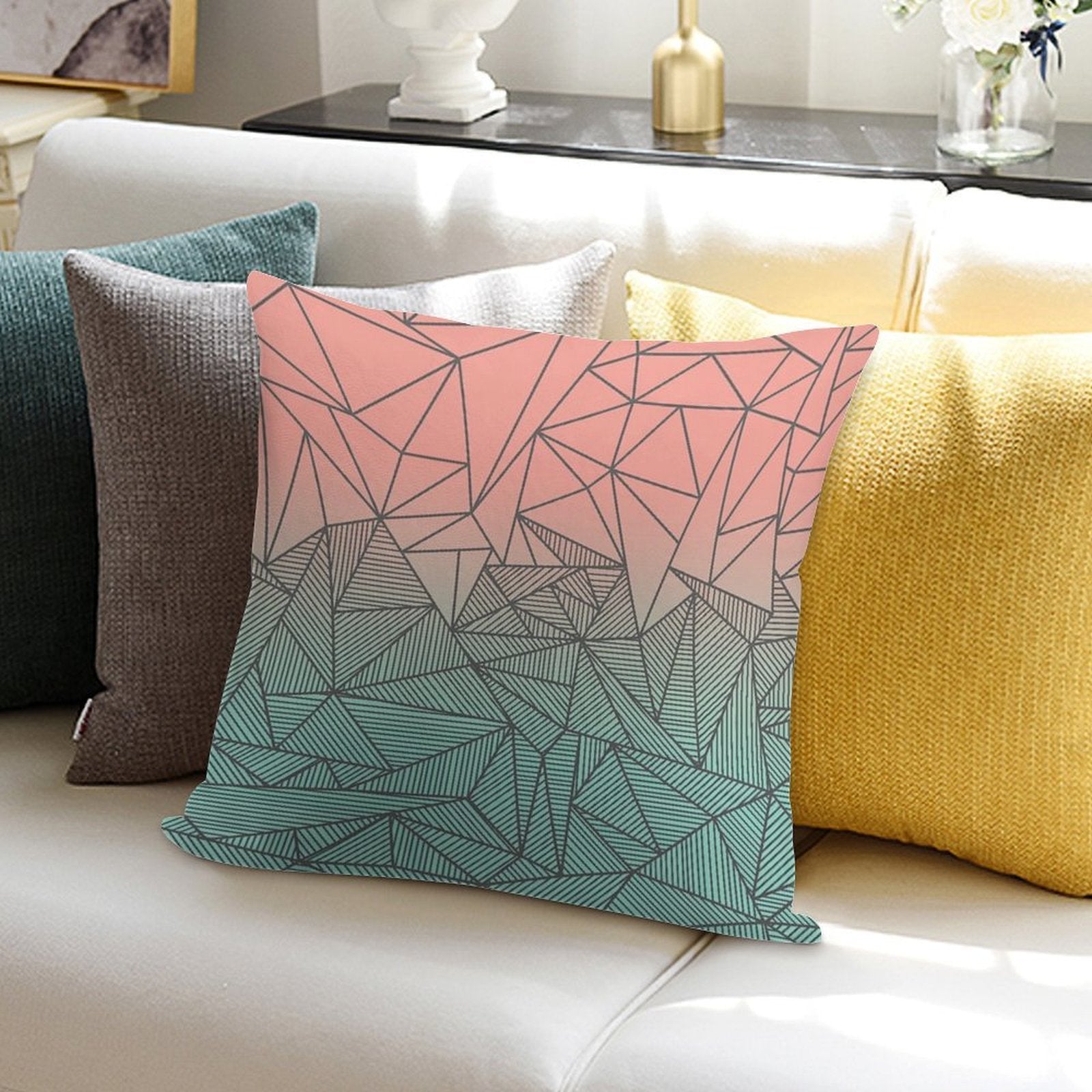 Bodhi Rays Soft Short Plush Fabric Throw Pillow