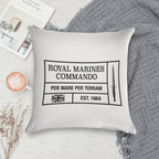 Royal Marines Commando Moto Per Mare Per Terram Soft Anti-Pilling Throw Pillow