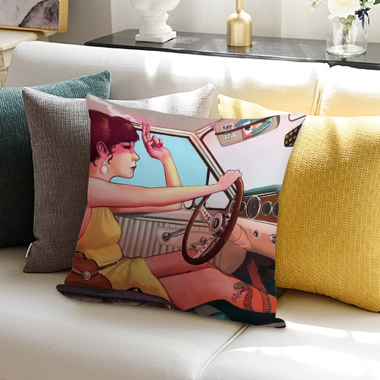 The Getaway Soft Decorative Cover Throw Pillow