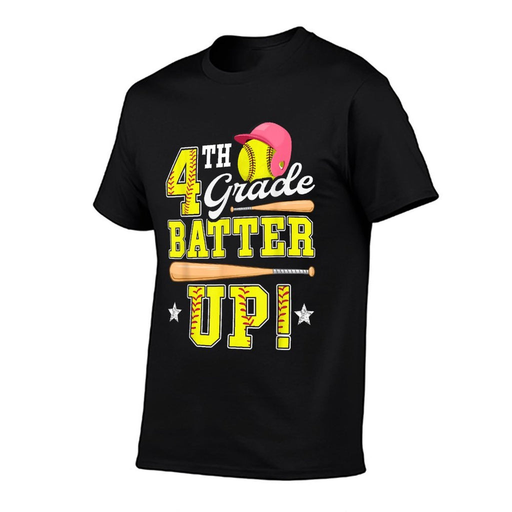 4th Grade Batter Up Softball Fourth Grade Back To School  Classic T-Shirt