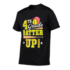 4th Grade Batter Up Softball Fourth Grade Back To School  Classic T-Shirt