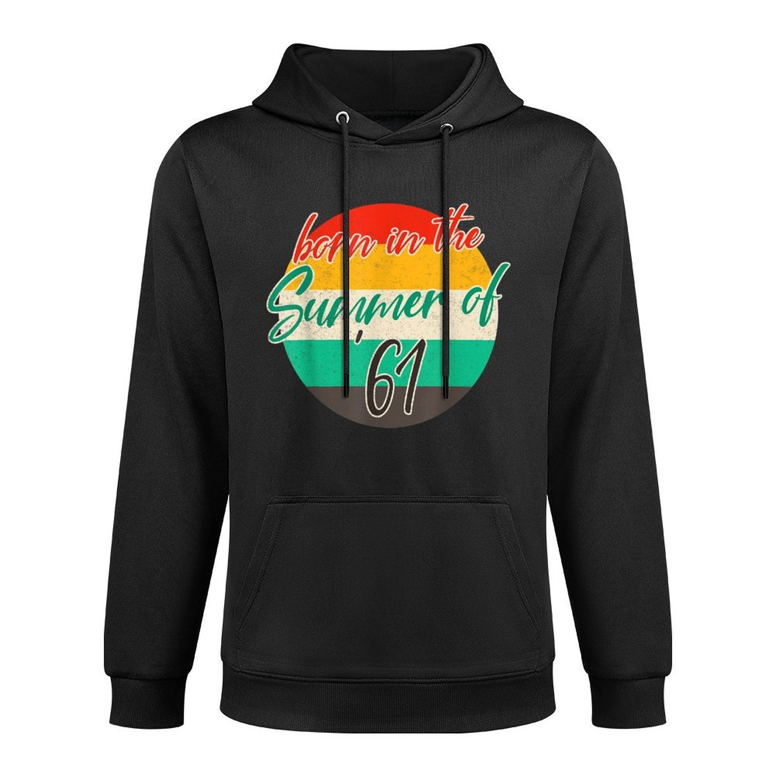 Born In The Summer 1961 60 Years Old Vintage 60th Birthday Casual Wear Hoodie