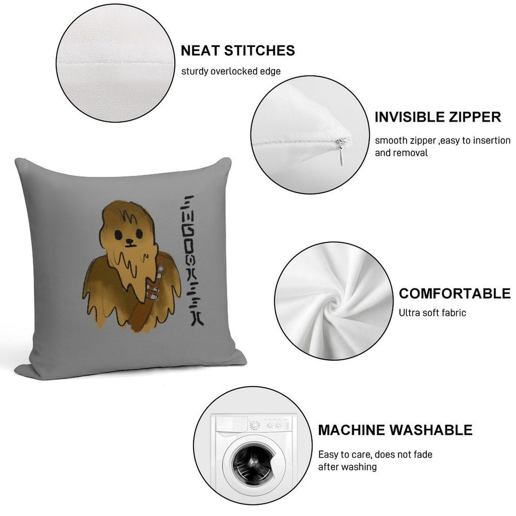 Cute Chewbacca Soft Style Accent Throw Pillow