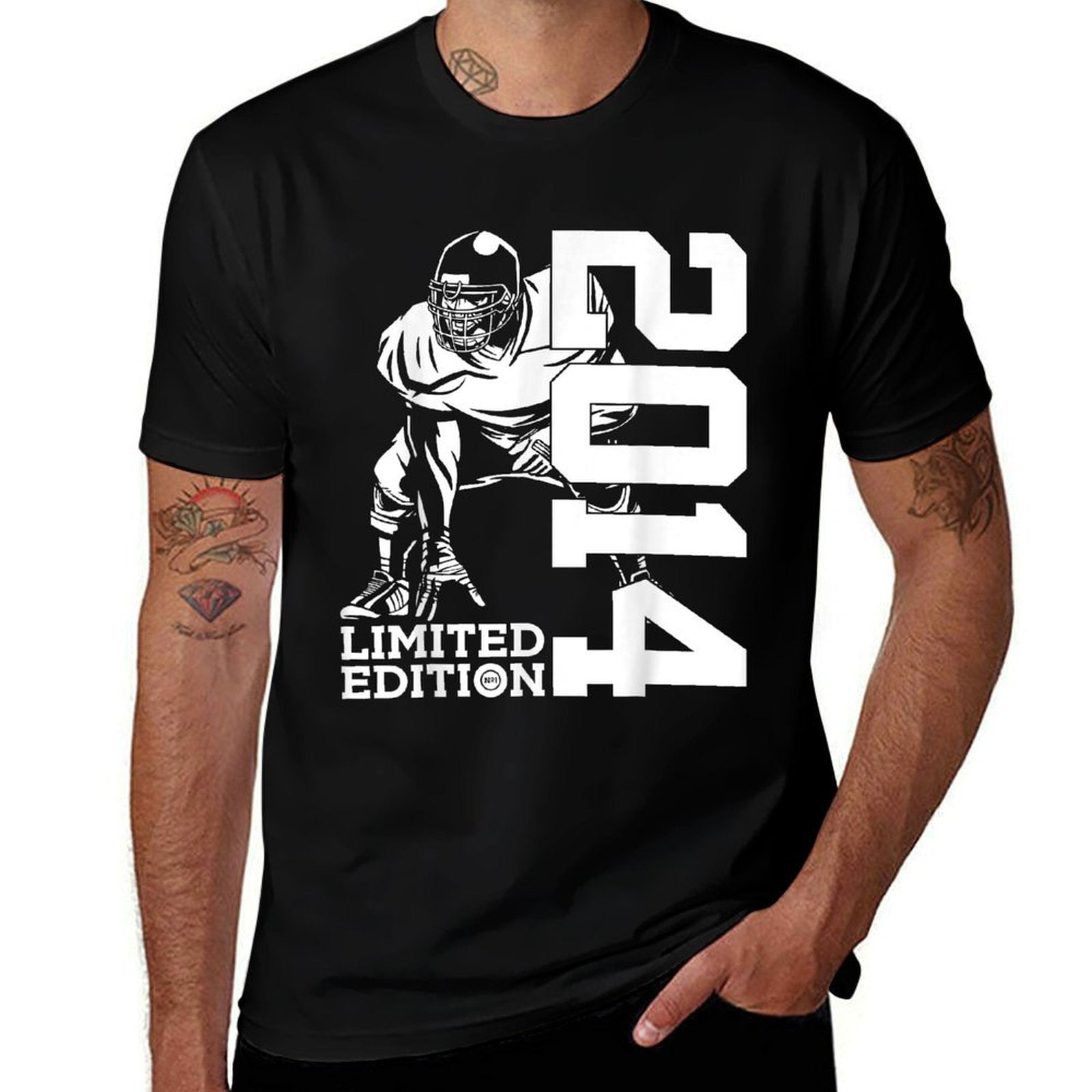 11th BIRTHDAY FOOTBALL LIMITED EDITION 2014 FOOTBALL  Oversized Silhouette T-Shirt
