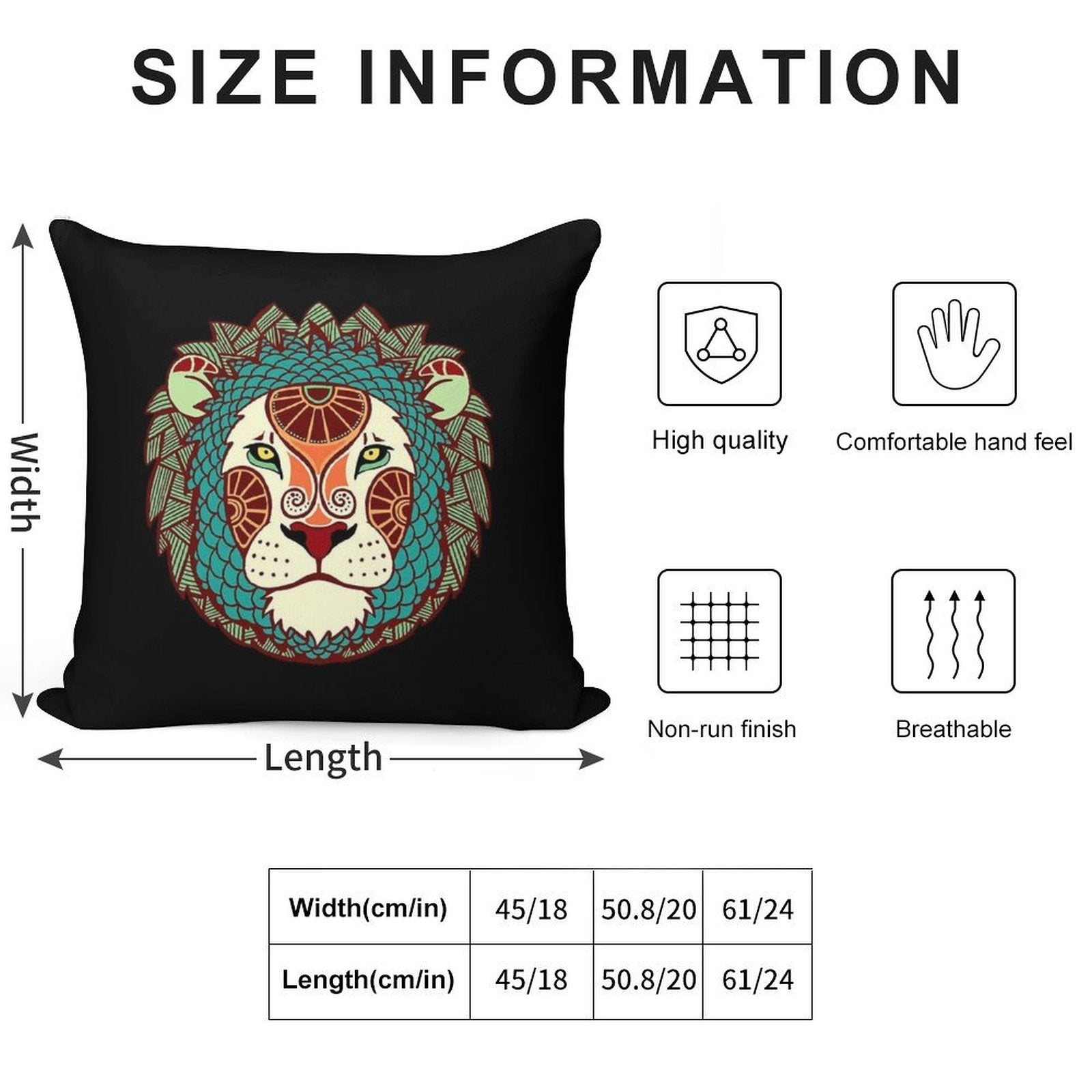 Leo Soft Multiple Sizes Throw Pillow