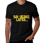 50 Years Later Funny Millennial Gen X 50th Birthday  Rolled Sleeves T-Shirt