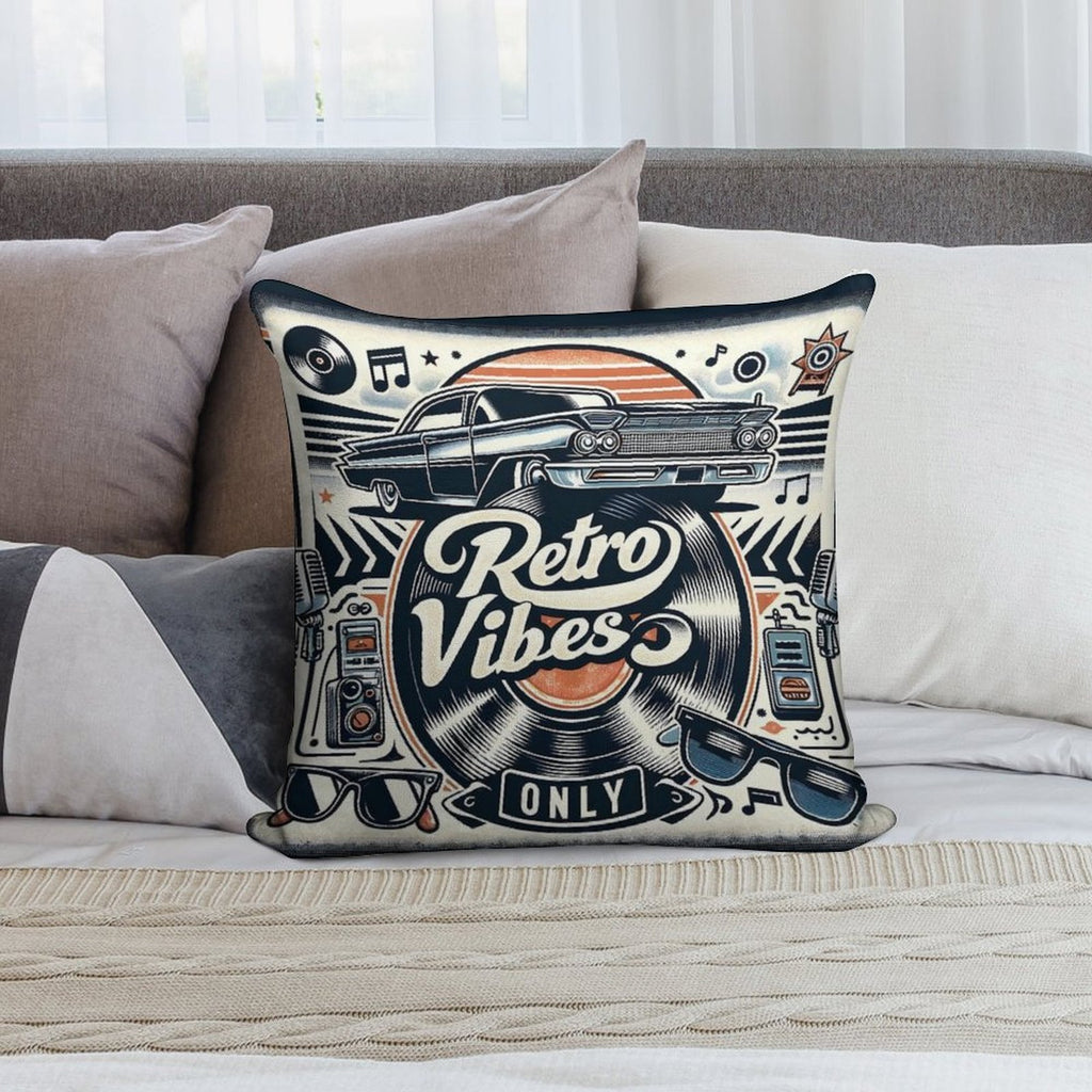 Retro Vibes Soft Multiple Sizes Throw Pillow