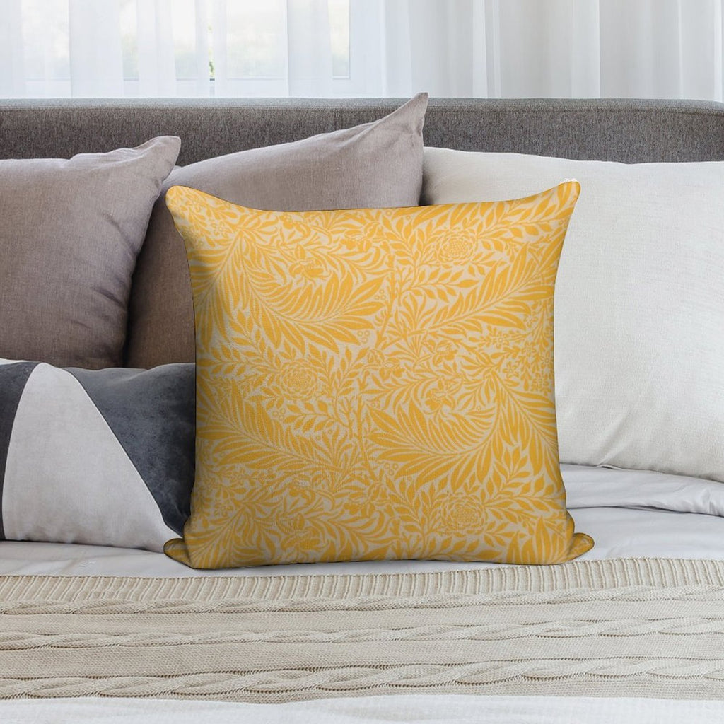 Yellow Larkspur Soft Warmth Comfort Throw Pillow