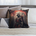 Armored Samurai Soft Shrink-Resistant Throw Pillow