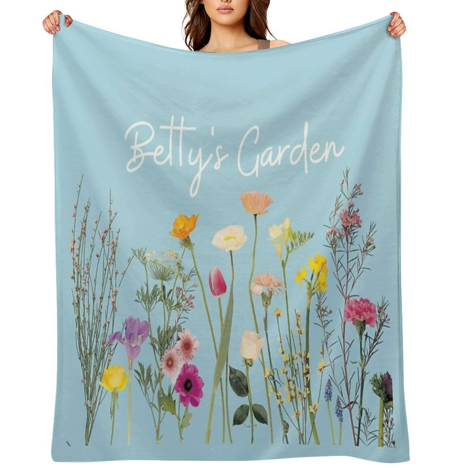 Betty's Garden Lightweight Throw Blanket