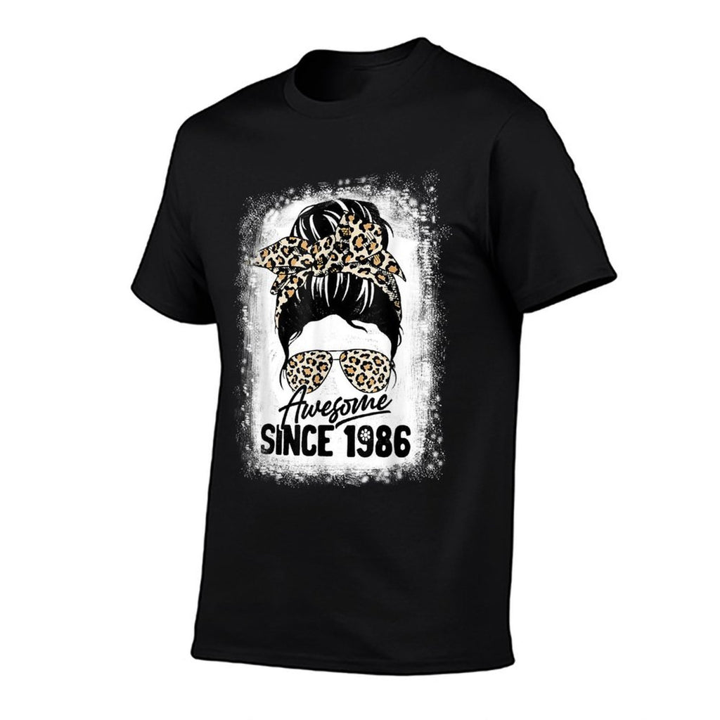 36 Years Old Awesome Since 1986 Leopard 36th Birthday  Quick-drying T-Shirt