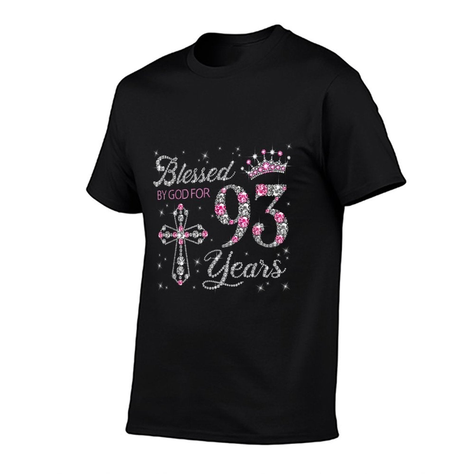 Blessed by God For 93 Years Old 93rd Birthday Gift For Women  Quick-drying T-Shirt