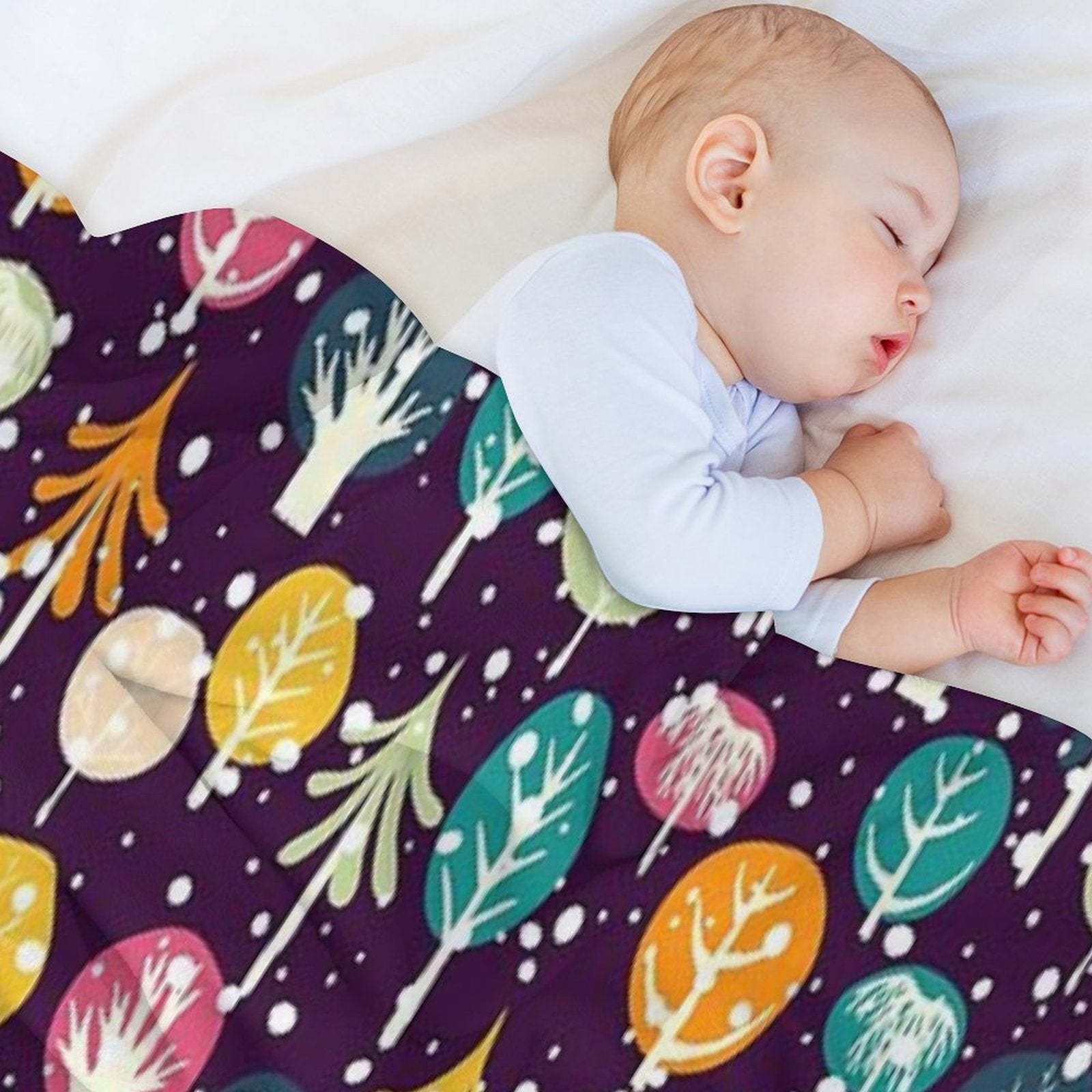 Night Forest Eco-conscious Throw Blanket