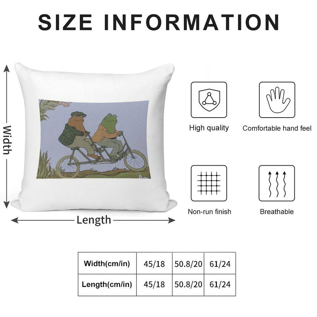 Frog And Toad Soft Luxury Feel Throw Pillow