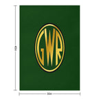 GWR Roundel Or Shirt Button (1934- 1942) Shrink-resistant Throw Blanket