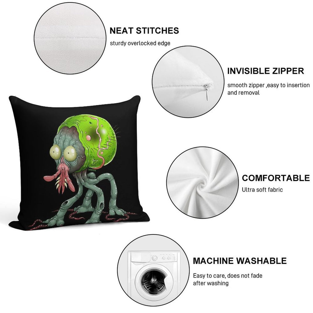 Tick Monster Soft Luxury Feel Throw Pillow