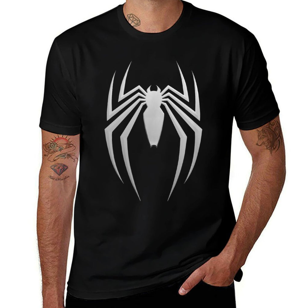 Marvel Spider-Man 2 Game Spider Logo  Heathered Texture T-Shirt