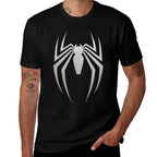 Marvel Spider-Man 2 Game Spider Logo  Heathered Texture T-Shirt
