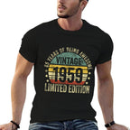 65 Year Old Gifts Vintage 1959 Limited Edition 65th Birthday  High-quality Stitching T-Shirt
