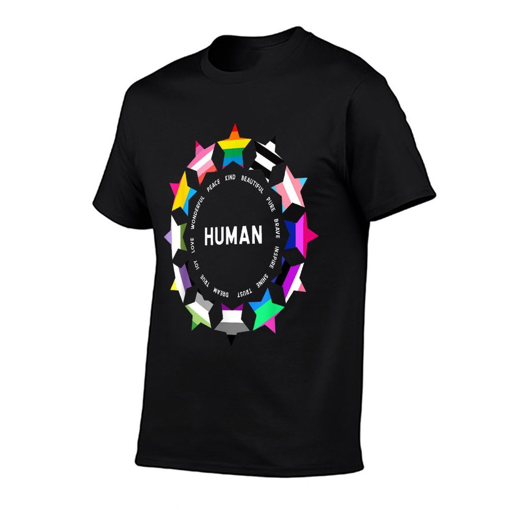 Human Pride Design - Human LGBTQ  Soft T-Shirt