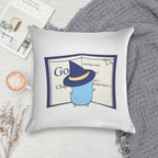 The Go Gopher Witch Learning Go Soft Reinforced Edging Throw Pillow