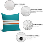 Miami Dolphins Pattern Soft Shrink-Resistant Throw Pillow