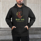 Miller High Life The Champagne Of Beers Girl On Moon Vintage Adjustable Hood Hoodie