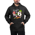 Kids 6th Birthday Six Year Old Farm Birthday Party Animals Easy Care Hoodie