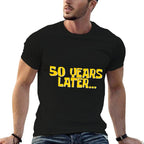 50 Years Later Funny Millennial Gen X 50th Birthday  Rolled Sleeves T-Shirt