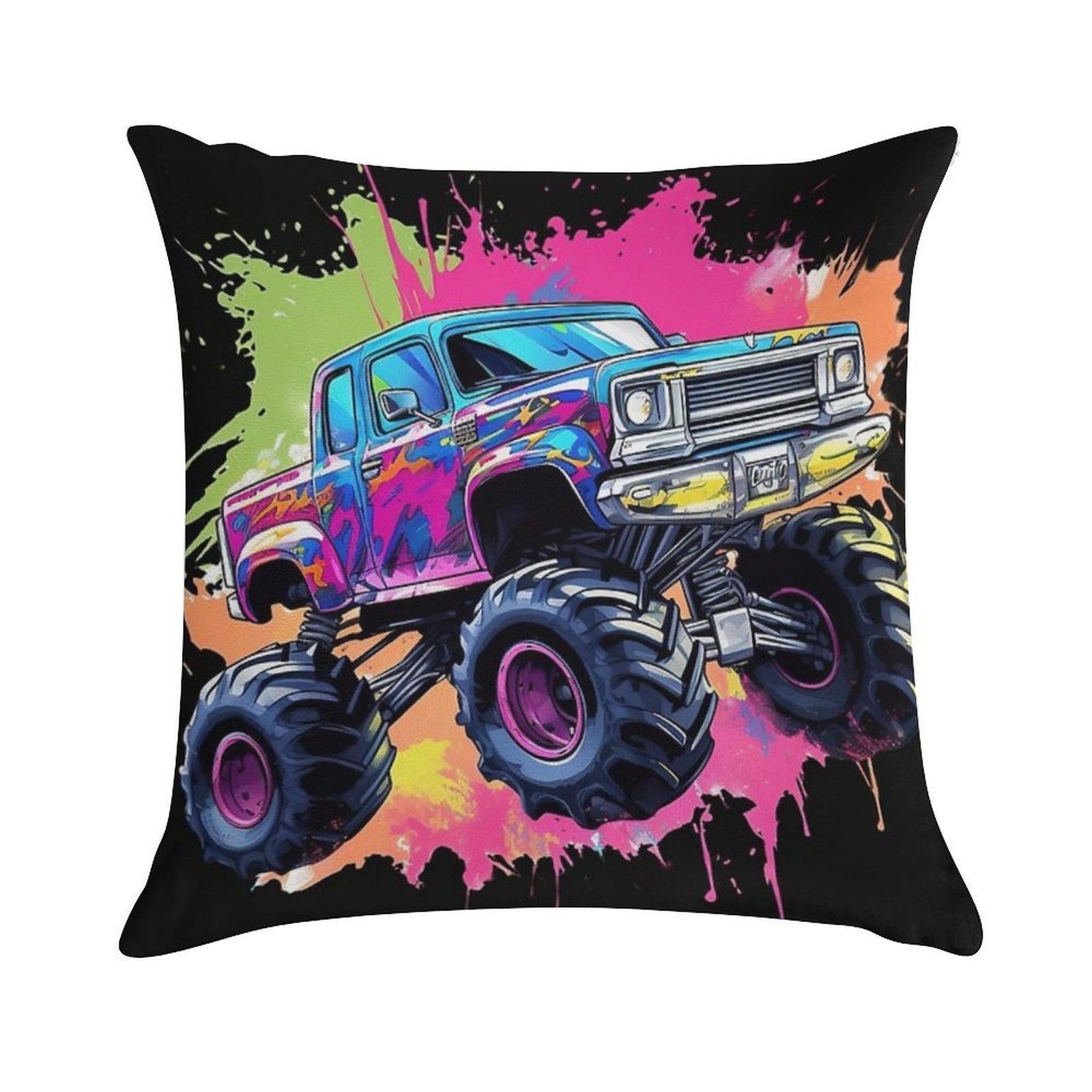 Cool Truck Soft Bedroom Essential Throw Pillow