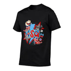 Retro USA Cowboy Boots Western Patriotic 4th of July  Vintage-inspired T-Shirt
