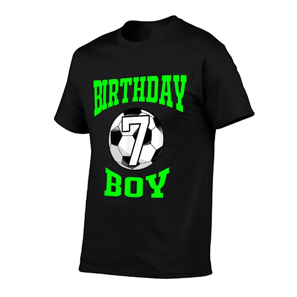 7th Birthday Boy - Soccer T- 7 Years Old Kid  Eco-friendly Material T-Shirt