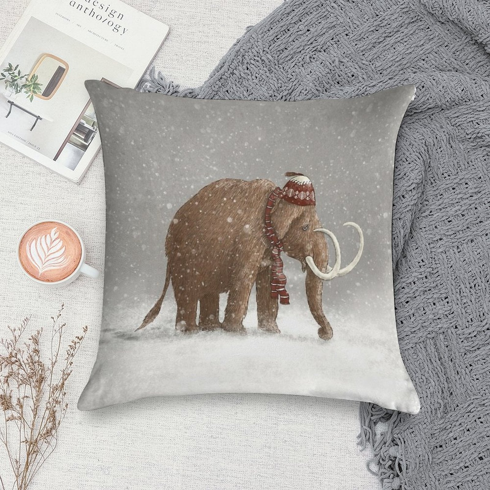 The Ice Age Sucked Soft Skin-Friendly Throw Pillow