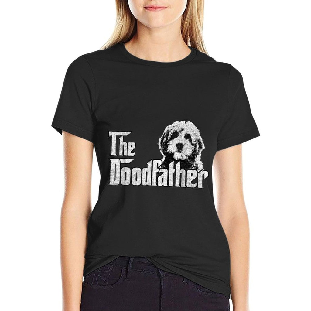 Mens The Doodfather Goldendoodle Dog Doodle Dad Fathers Day  Odor-resistant T-Shirt