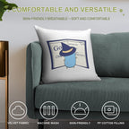 The Go Gopher Witch Learning Go Soft Reinforced Edging Throw Pillow