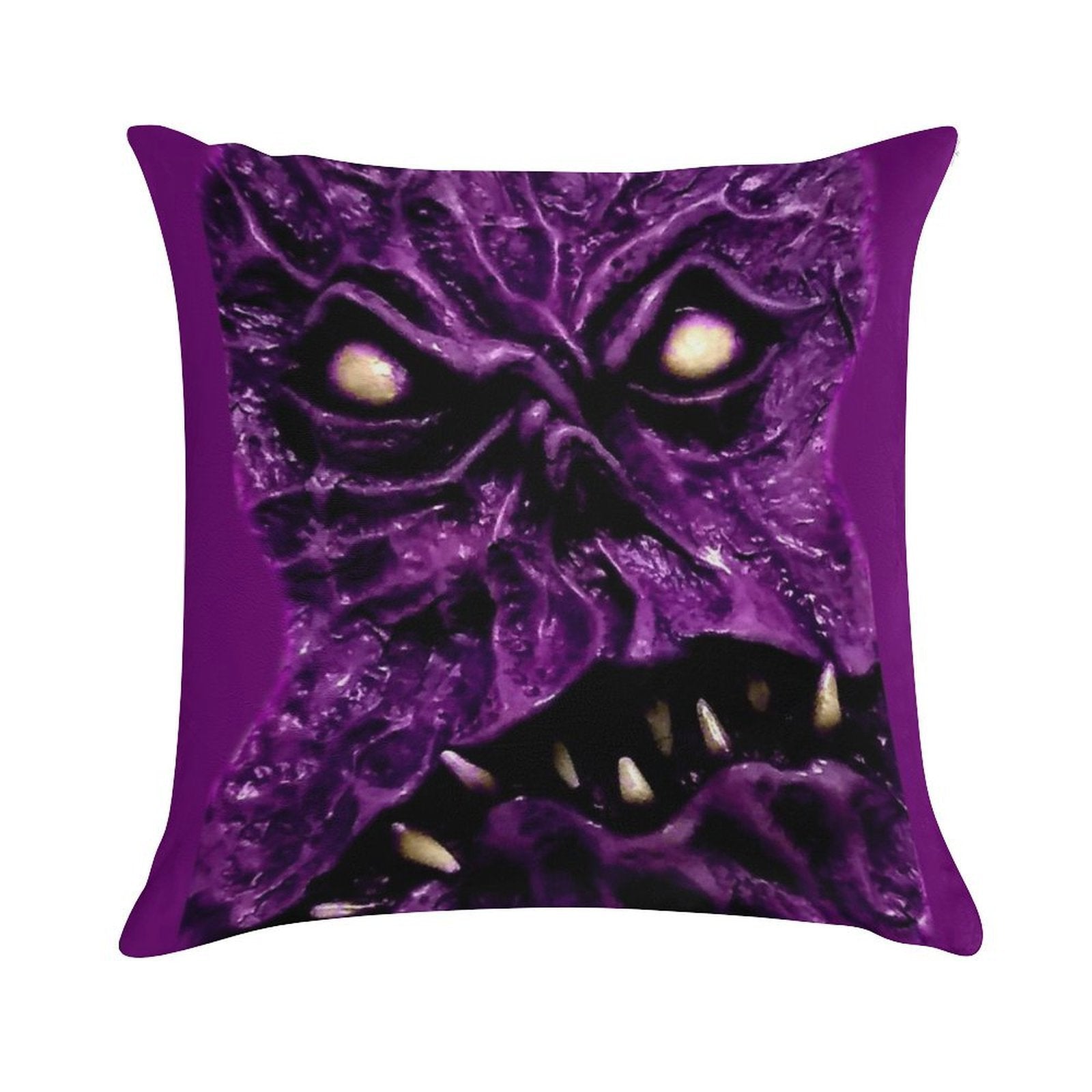Necronomicon Creepy Face Soft Short Plush Fabric Throw Pillow