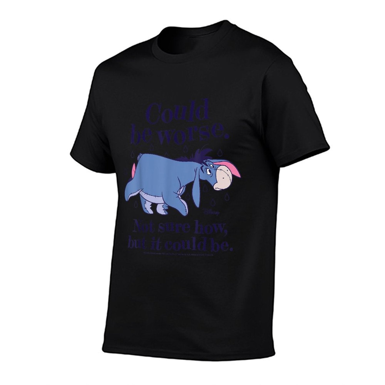 Winnie The Pooh - Eeyore Could Be Worse Not Sure How  Rolled Sleeves T-Shirt