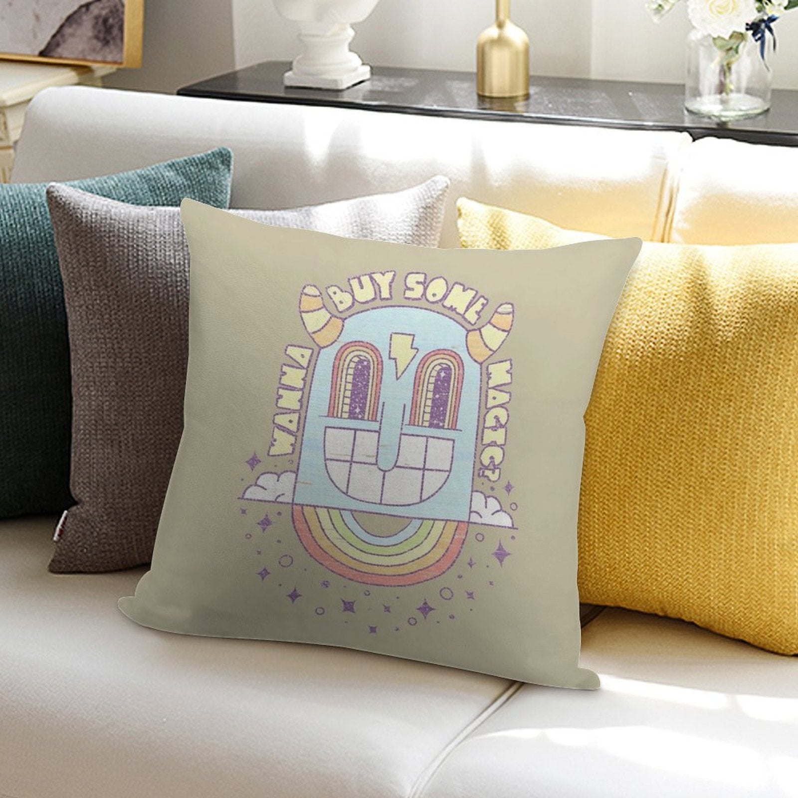 Wanna Buy Some Magic Soft Anti-Pilling Throw Pillow
