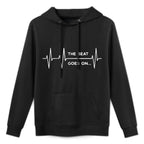 The Beat Goes on Heartbeat Rehab After Surgery Heart OP Kangaroo Pocket Hoodie
