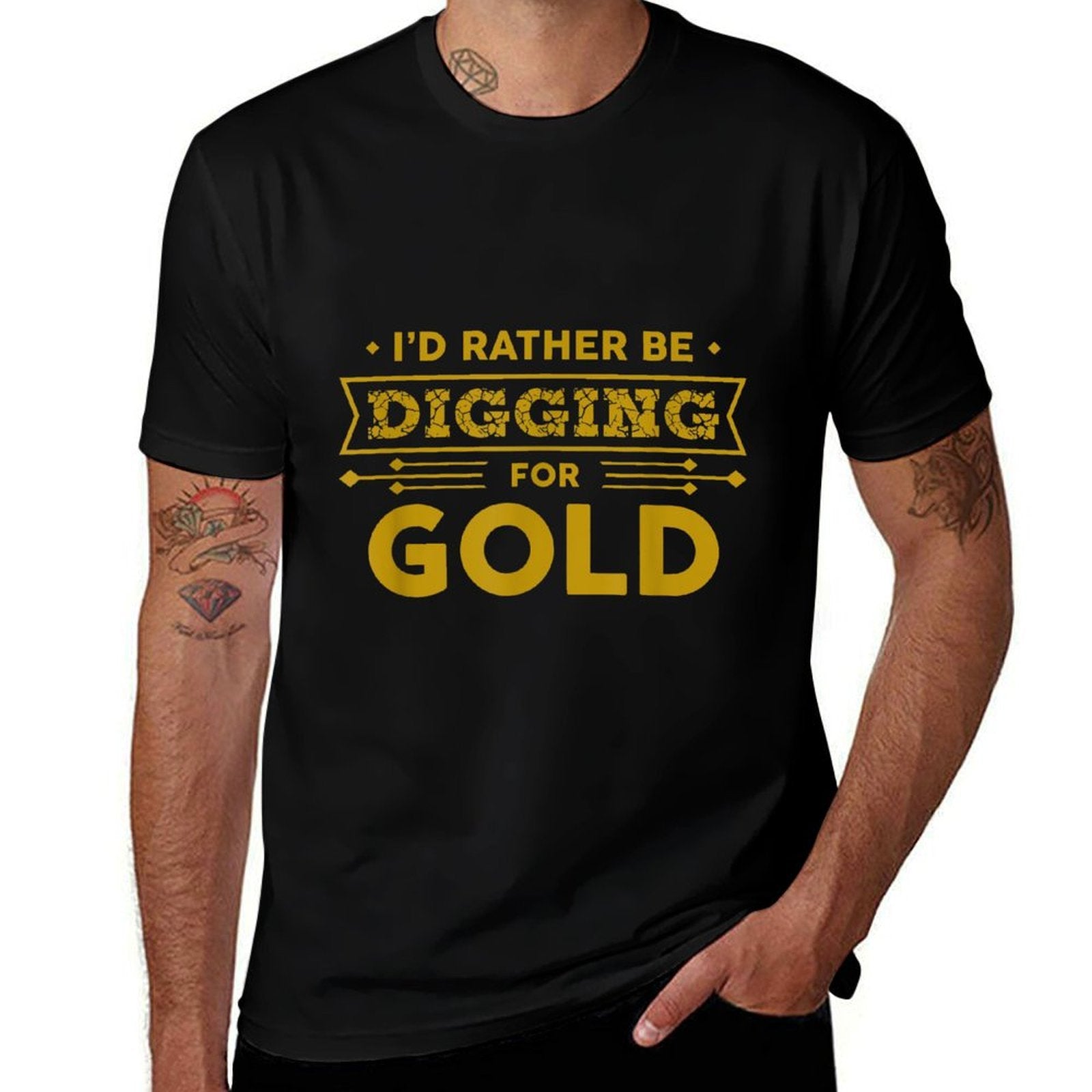 Gold Miner Digger Prospecting Treasure Hunting  Durable T-Shirt