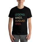 20 Years Old Legend Since August 2005 20th Birthday  Durable T-Shirt